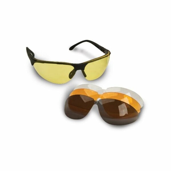 Walker`s - Razor Schiessbrille mit 4 wechselbaren Gläsern (ANSI zertifiziert)